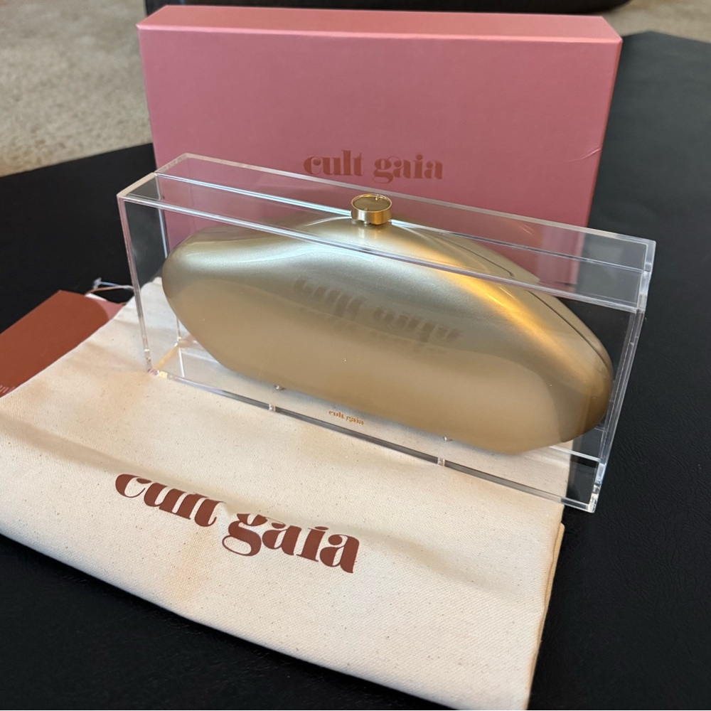 Cult Gaia Gold Clutch